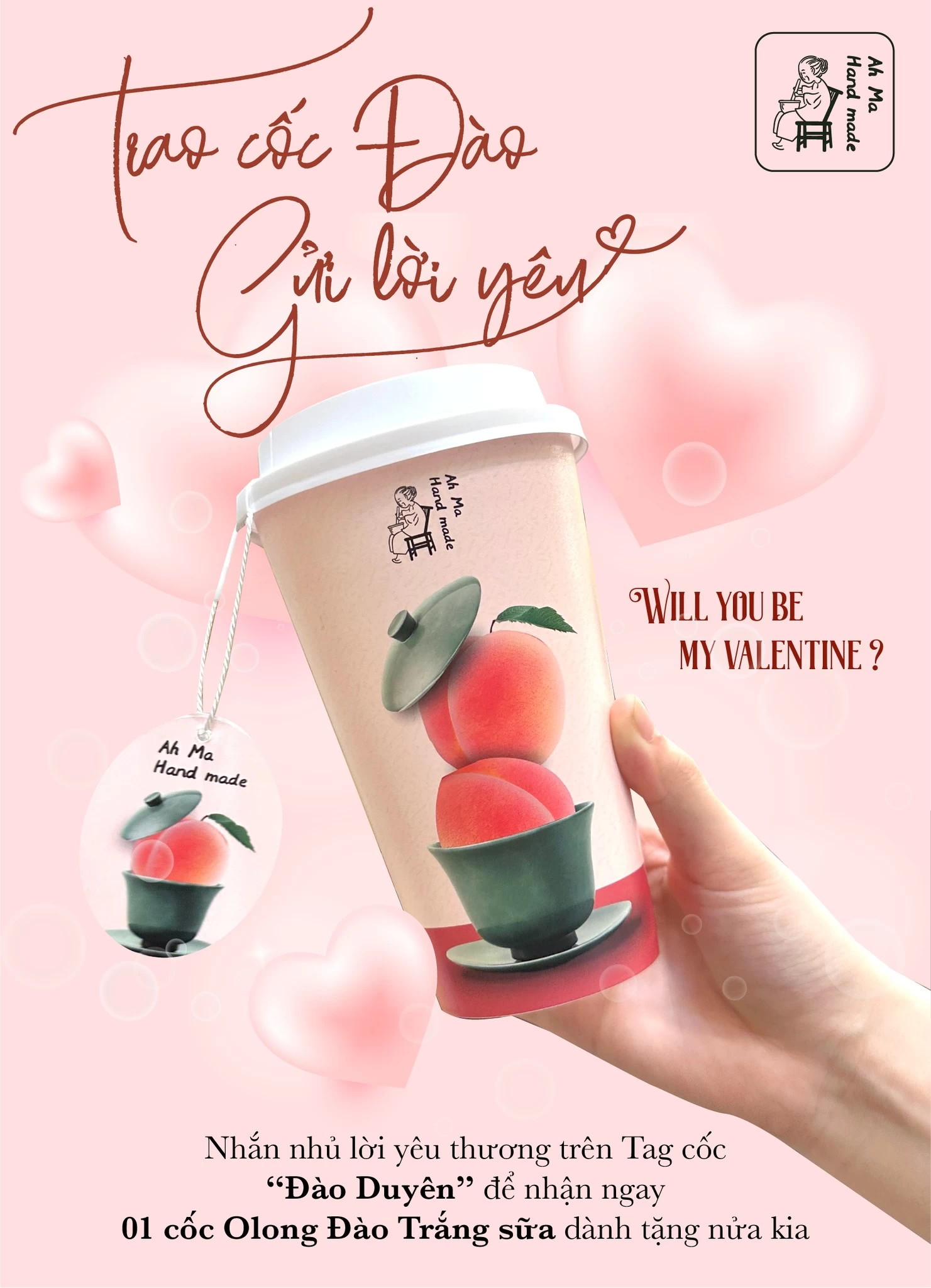 TRAO CỐC ĐÀO, GỬI LỜI YÊU – NHẮN GỬI YÊU THƯƠNG CÙNG AH MA HAND MADE