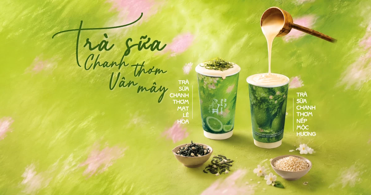 Ah Ma Hand Made Ra Mắt Bộ Sưu Tập Trà Sữa Chanh Thơm Vân Mây: Thanh Mát Mây Trời – Thảnh Thơi Chốn Cũ