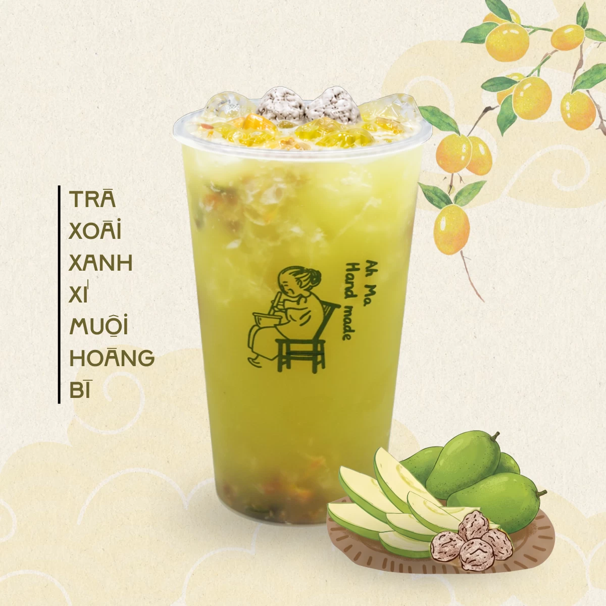 TRÀ XOÀI XANH XÍ MUỘI HOÀNG BÌ