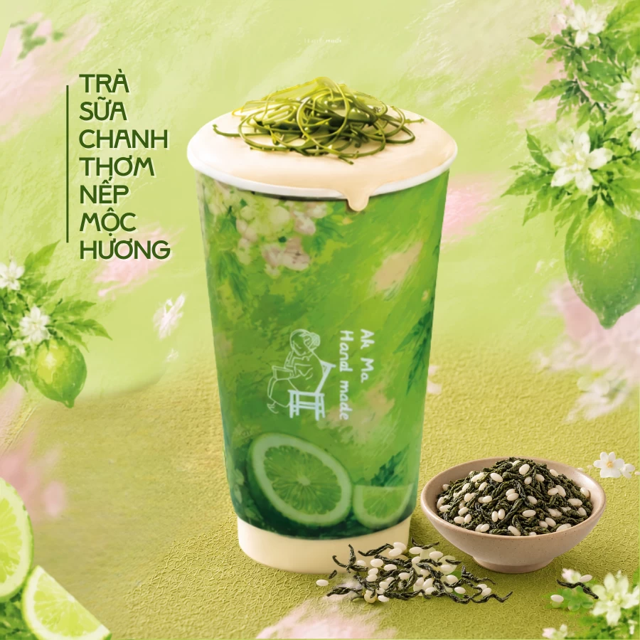 TRÀ SỮA CHANH THƠM NẾP MỘC HƯƠNG